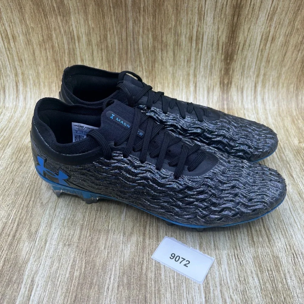 Under Armour Magnetico Elite 5‎ FG Men's Size 8 Soccer Cleats Black Blue NEW